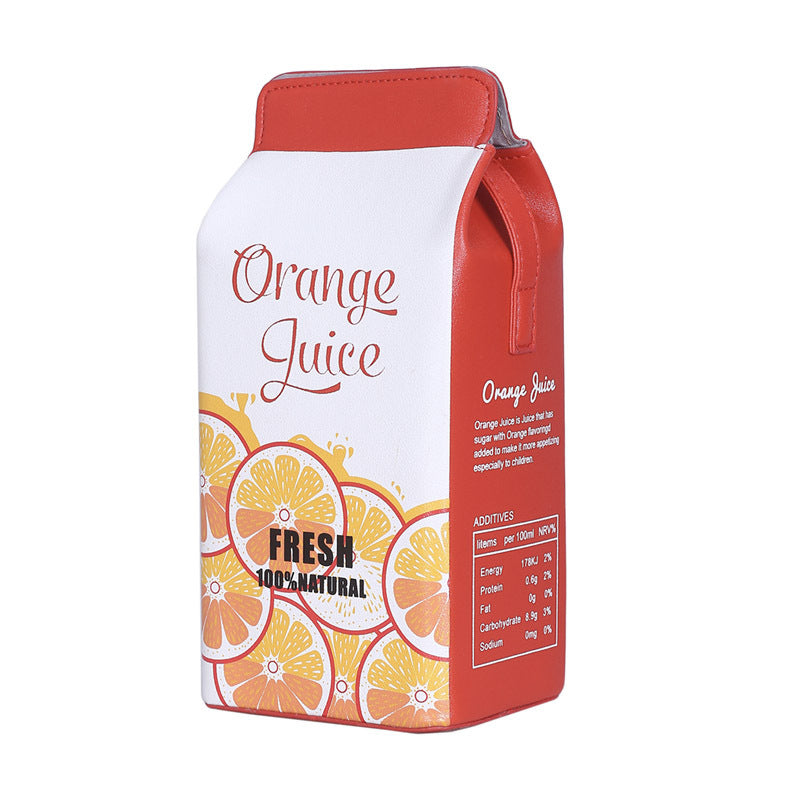 Wholesale Milk Versatile Color Contrast PU Small Square Bags